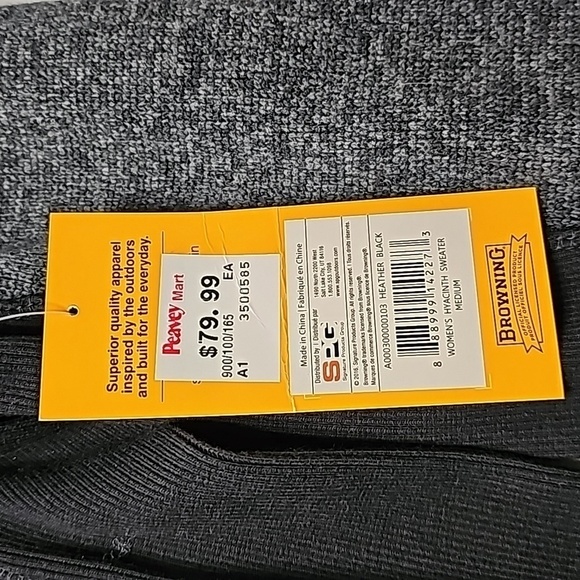 BROWNING medium black and gray zip up casual sports jacket - Picture 6 of 7